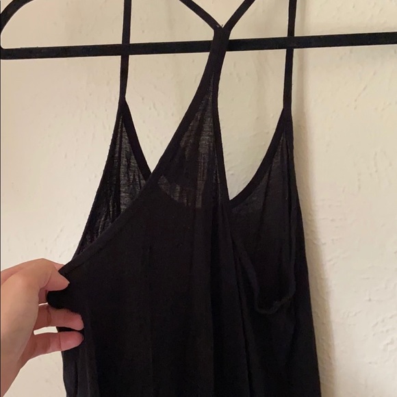 Black Razor Back Tank Top - Picture 3 of 3